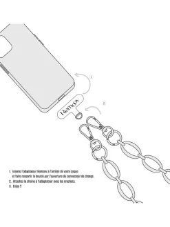 Handykette in Beige - (L)120 cm