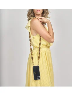 Handykette in Hellbraun - (L)123 cm