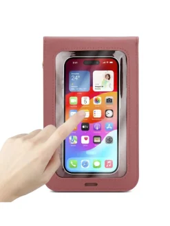 Handytasche für Apple iPhone 13 Hülle Umhängetasche in Pink