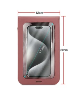 Handytasche für Apple iPhone 13 Hülle Umhängetasche in Pink