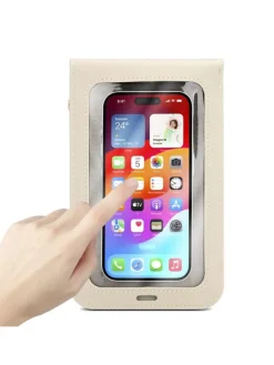 Handytasche für Apple iPhone 17 PRO MAX Hülle Umhängetasche in Weiss