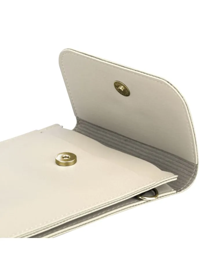 Handytasche für Samsung Galaxy J2 2015 Hülle Umhängetasche in Weiss