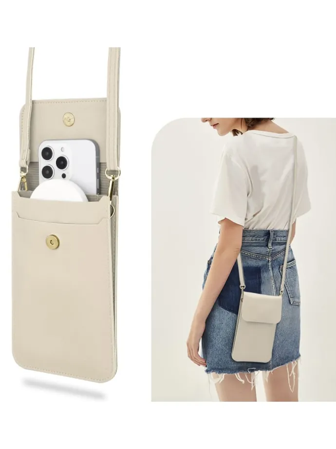 Handytasche für Samsung Galaxy J2 2015 Hülle Umhängetasche in Weiss