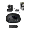 HD Webcam mit Videokonferenzsystem - Logitech GROUP Full HD-Webcam in Schwarz