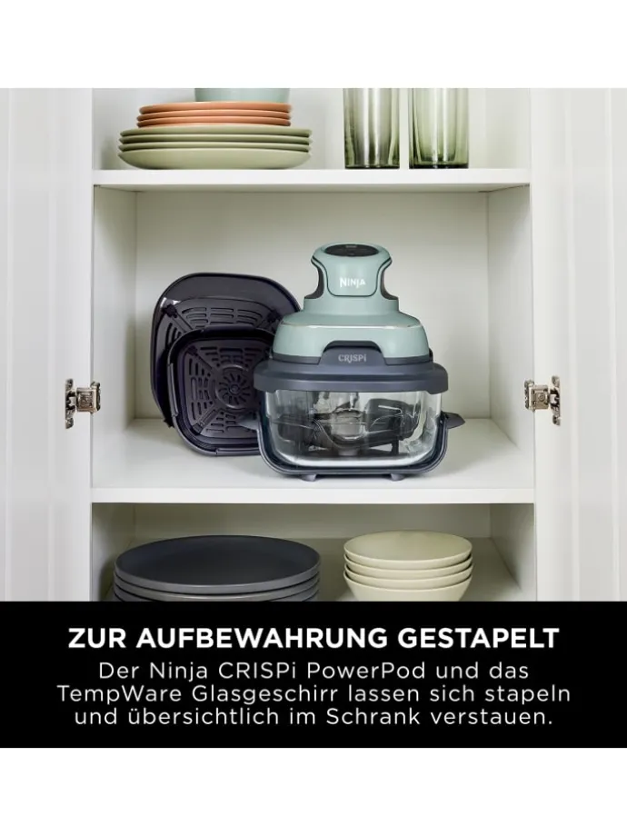 Heißluftfritteuse Crispi FN101EUSG in grün