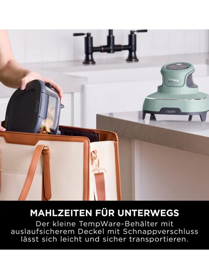 Heißluftfritteuse Crispi FN101EUSG in grün