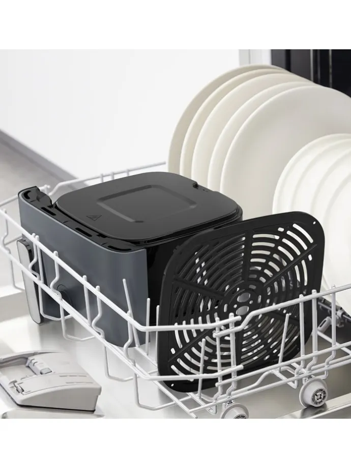 Heißluftfritteuse "Easy Fry Mega" in Schwarz - 7,5 l