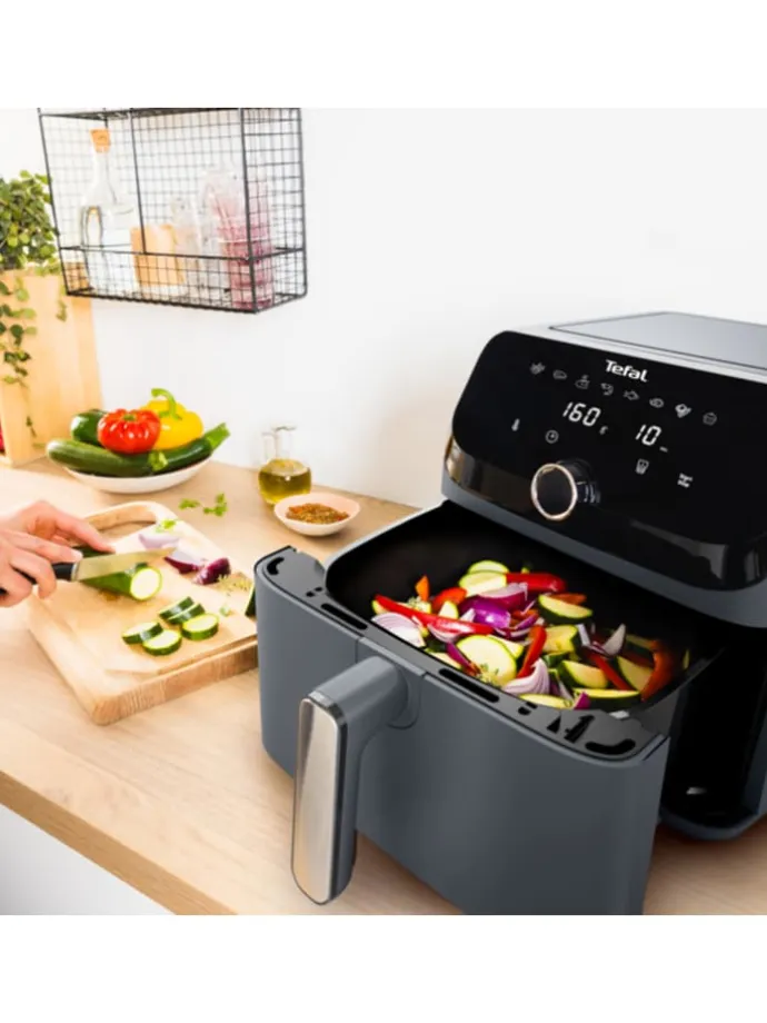 Heißluftfritteuse "Easy Fry Mega" in Schwarz - 7,5 l