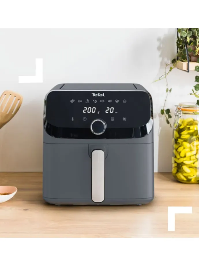 Heißluftfritteuse "Easy Fry Mega" in Schwarz - 7,5 l