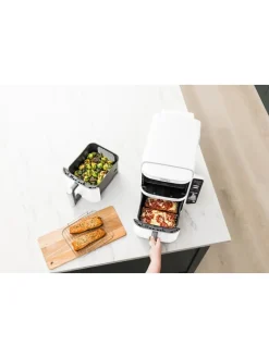 Heißluftfritteuse SL400EU Double Stack 2-Ebenen XL in weiß