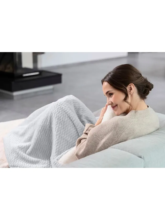 Heizdecke "HB 416" in Grau - (L)180 x (B)130 cm