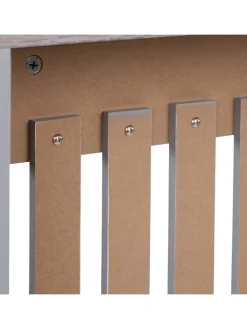 Heizkörperverkleidung in Grau - (B)112 x (H)83 x (T)19 cm