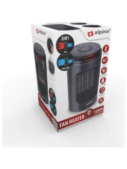 Heizlüfter in Schwarz - (H)23 cm