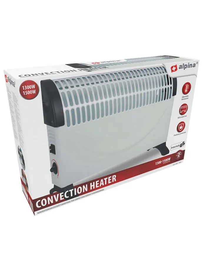 Heizlüfter in Weiß - (B)50 x (H)33 x (T)18 cm