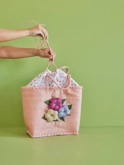 Henkeltasche in Rosa - (B)35 x (H)35 x (T)25 cm