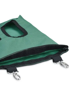 Heutasche in Grün/ Schwarz - (B)25 x (H)31 cm