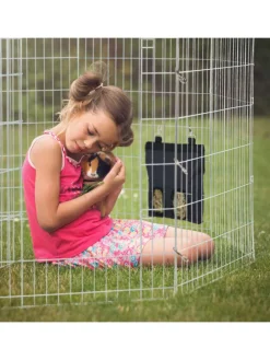 Heutasche in Pink/ Schwarz - (B)25 x (H)31 cm