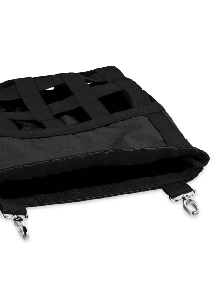 Heutasche in Schwarz - (B)30 x (H)30 cm