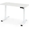 Höhenverstellbarer Schreibtisch 120 x 60 cm in Weiß