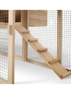 Hühnerstall in Natur - (B)201 x (H)86 x (T)82 cm