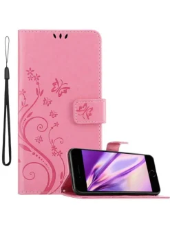 Hülle für Apple iPhone 7 / 7S / 8 / SE 2020 Blumen Design in FLORAL ROSA