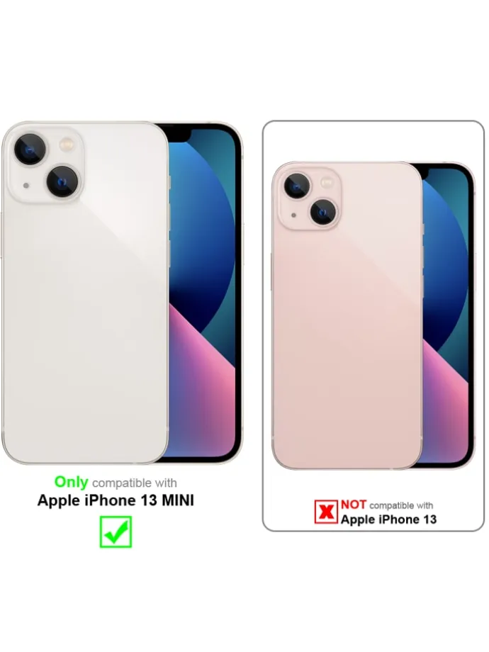 Hülle für Apple iPhone 13 MINI Glitter in Transparent mit Glitter