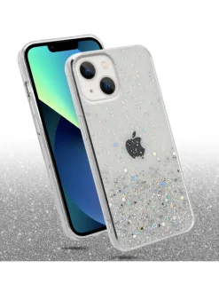 Hülle für Apple iPhone 13 MINI Glitter in Transparent mit Glitter