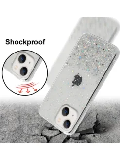 Hülle für Apple iPhone 13 MINI Glitter in Transparent mit Glitter