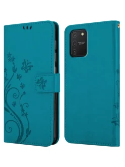 Hülle für Samsung Galaxy A91 / S10 LITE / M80s in FLORAL BLAU