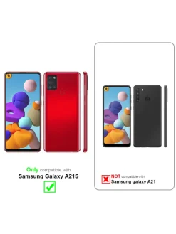 Hülle für Samsung Galaxy A21s Blumen Design in FLORAL ROSA