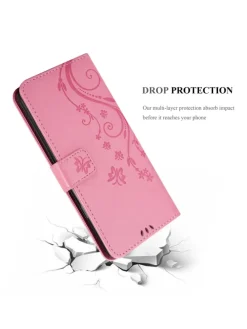 Hülle für Samsung Galaxy A21s Blumen Design in FLORAL ROSA