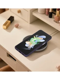 Hülle für Samsung Galaxy Z FLIP 4 Glitzer Schutzhülle in Lila