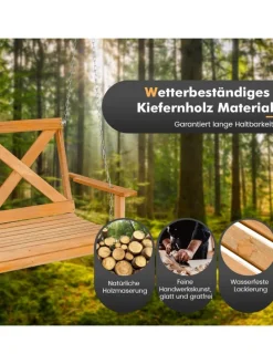 Hängebank 2-Sitzer in Beige