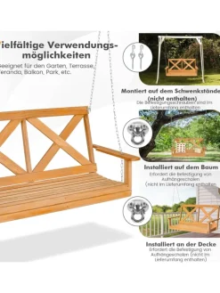 Hängebank 2-Sitzer in Beige