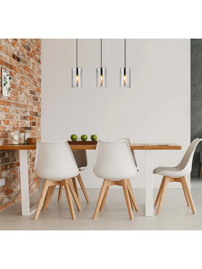 Hängeleuchte "Annika" in Schwarz/ Grau - (B)63 cm