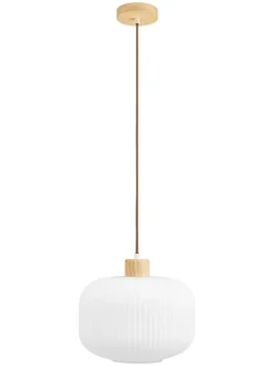 Hängeleuchte "Argalo" in Weiß - (H)26 x Ø 30 cm