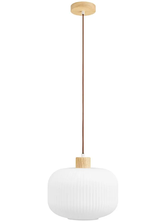 Hängeleuchte "Argalo" in Weiß - (H)26 x Ø 30 cm