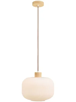 Hängeleuchte "Argalo" in Weiß - (H)26 x Ø 30 cm