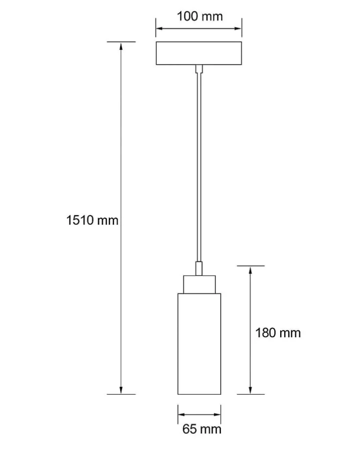Hängeleuchte "Babıl" in Beige/ Braun - (H)151 x Ø 6,5 cm