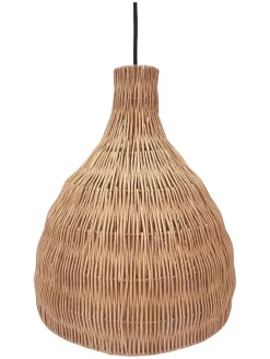 Hängeleuchte ''Bella'' in Hellbraun - (H)38 x Ø 33 cm