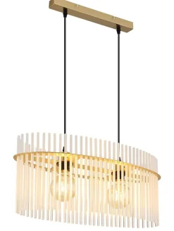 Hängeleuchte "Gorley" in Gold - (L)60 x (B)23 x (H)14 cm