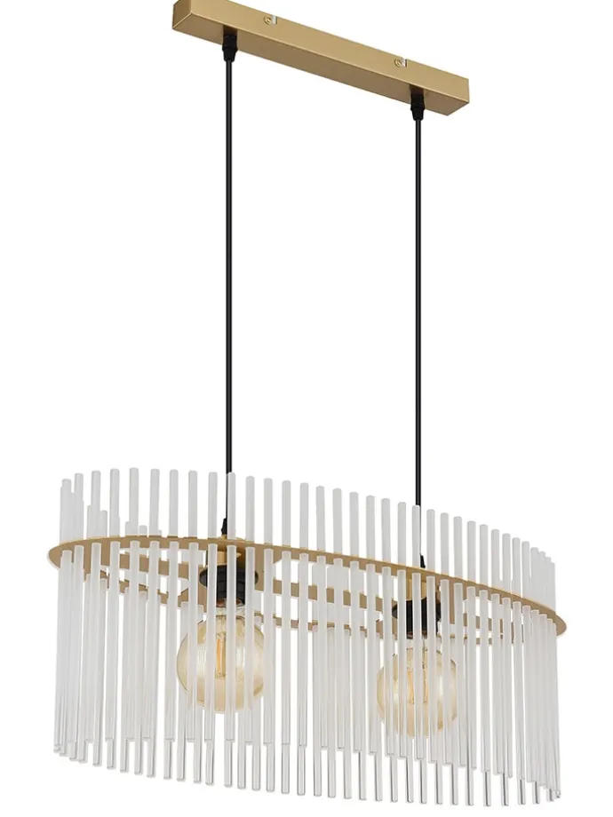 Hängeleuchte "Gorley" in Gold - (L)60 x (B)23 x (H)14 cm