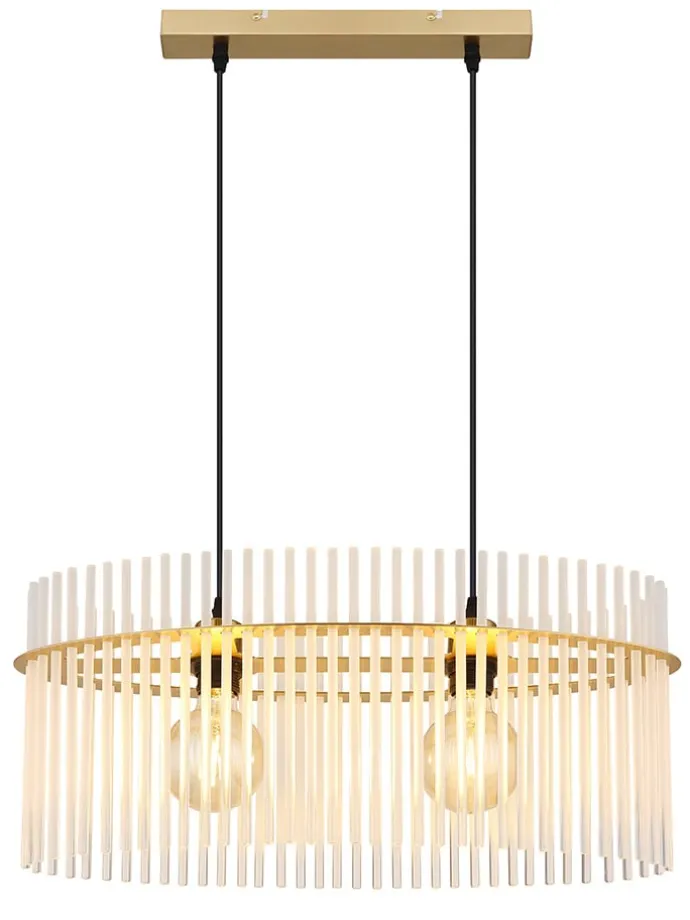 Hängeleuchte "Gorley" in Gold - (L)60 x (B)23 x (H)14 cm