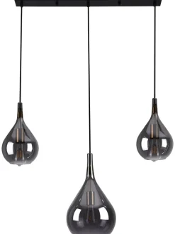 Hängeleuchte "Gota" in Grau - (B)82,5 x (H)150 cm