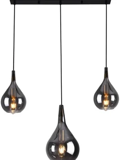 Hängeleuchte "Gota" in Grau - (B)82,5 x (H)150 cm