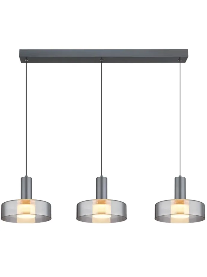 Hängeleuchte "GRANT" in gray