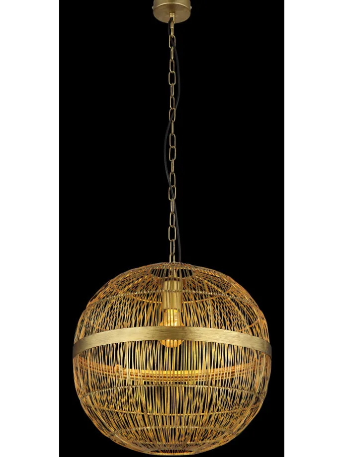 Hängeleuchte "HERMI II" in gold