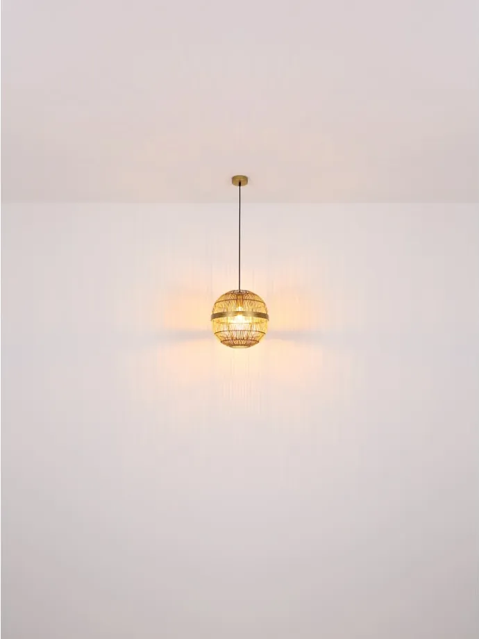 Hängeleuchte "HERMI II" in gold