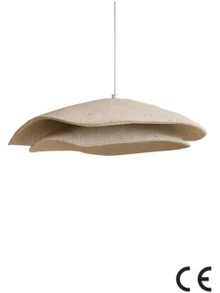 Hängeleuchte in Creme - (H)65 x Ø 50 cm