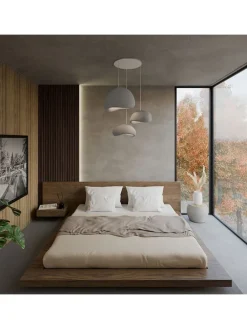 Hängeleuchte in Grau - (B)76 x (H)120 cm